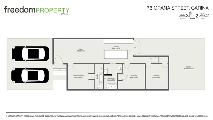 Floorplan of Homely house listing, 76 Orana Street, Carina QLD 4152