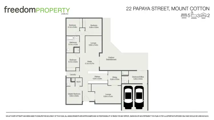 Floorplan of Homely house listing, 22 Papaya Street, Mount Cotton QLD 4165