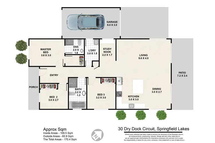 Floorplan of Homely house listing, 30 Dry Dock Circuit, Springfield Lakes QLD 4300