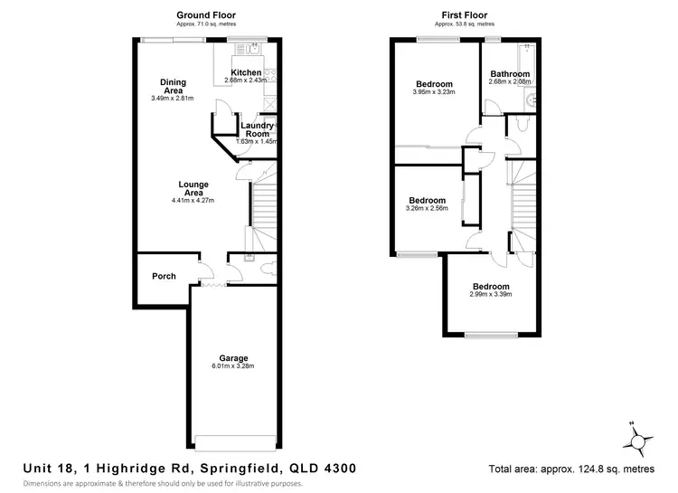 Floorplan of Homely townhouse listing, Unit 18/1 Highridge Road, Springfield QLD 4300