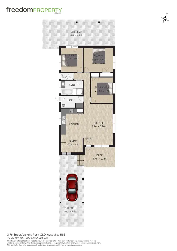 Floorplan of Homely house listing, 3 Fir Street, Victoria Point QLD 4165