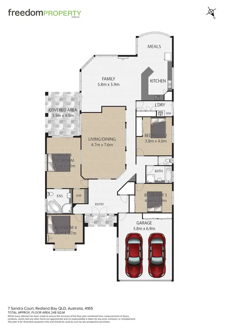 Floorplan of Homely house listing, 7 Sandra Court, Redland Bay QLD 4165