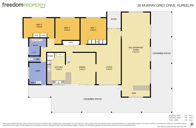 Floorplan of Homely house listing, 36 Murray Grey Drive, Kureelpa QLD 4560