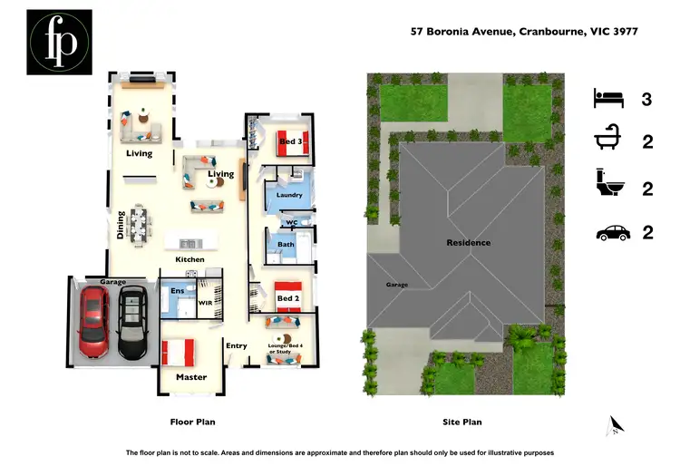 Floorplan of Homely house listing, 57 Boronia Avenue, Cranbourne VIC 3977