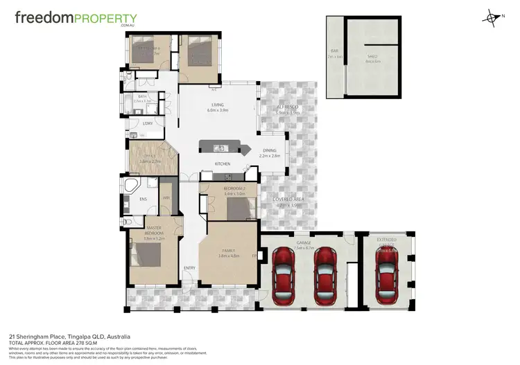 Floorplan of Homely house listing, 21 Sheringham Place, Tingalpa QLD 4173