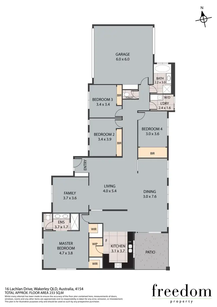 Floorplan of Homely house listing, 16 Lachlan Drive, Wakerley QLD 4154