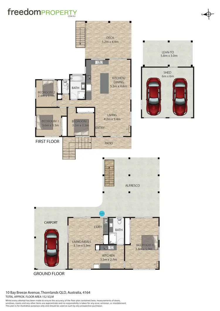 Floorplan of Homely house listing, 10 Bay Breeze Avenue, Thornlands QLD 4164