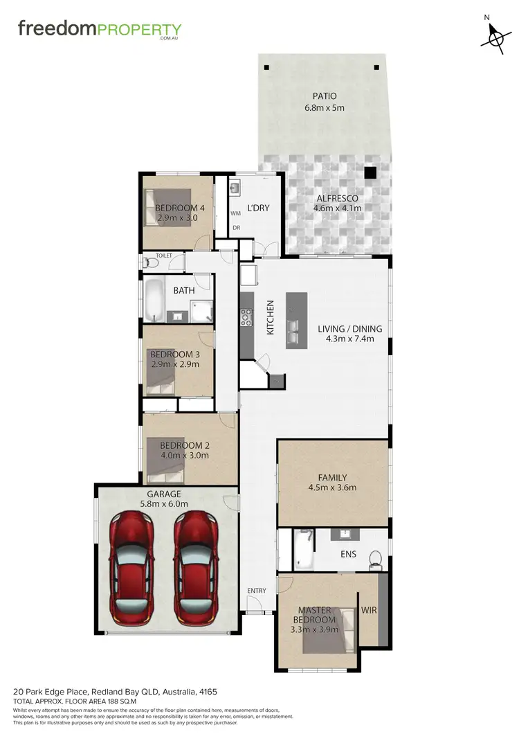 Floorplan of Homely house listing, 20 Park Edge Place, Redland Bay QLD 4165