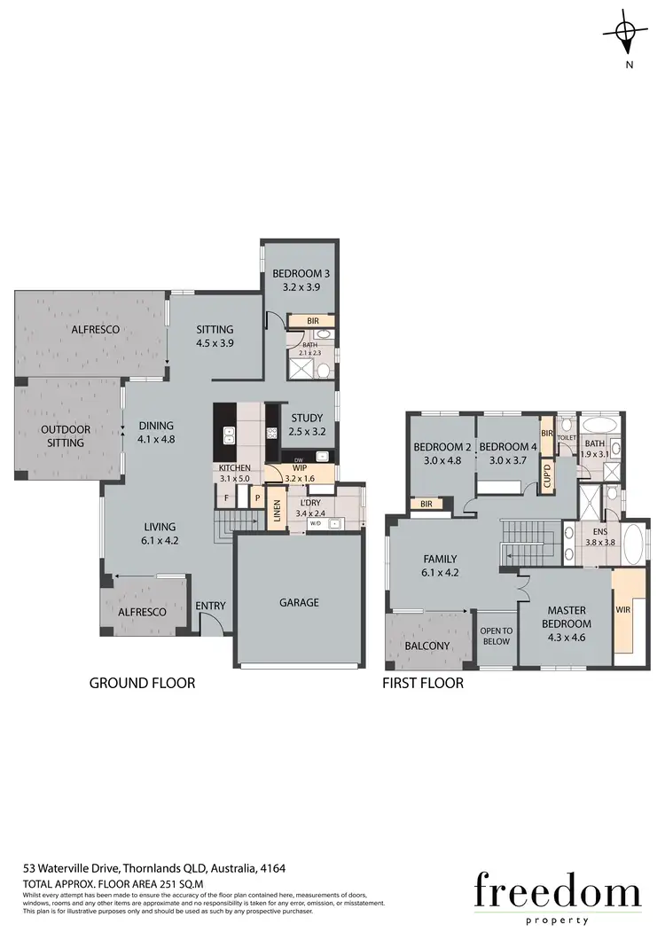 Floorplan of Homely house listing, 53 Waterville Drive, Thornlands QLD 4164