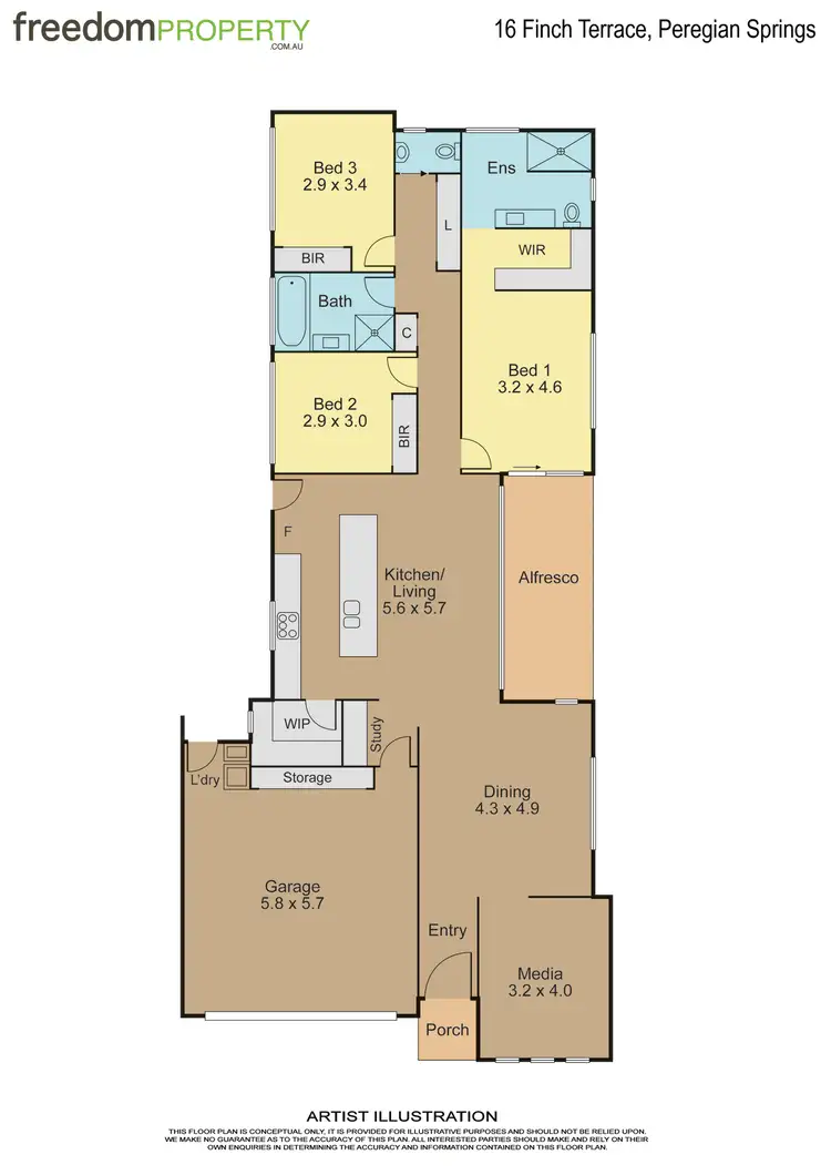 Floorplan of Homely house listing, 16 Finch Terrace, Peregian Springs QLD 4573