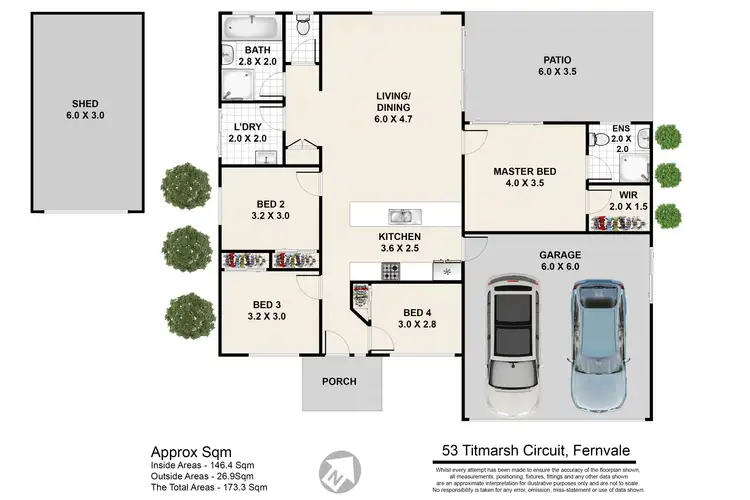 Floorplan of Homely house listing, 53 Titmarsh Circuit, Fernvale QLD 4306