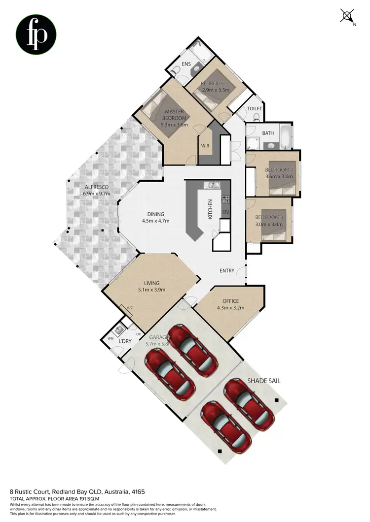 Floorplan of Homely house listing, 8 Rustic Court, Redland Bay QLD 4165