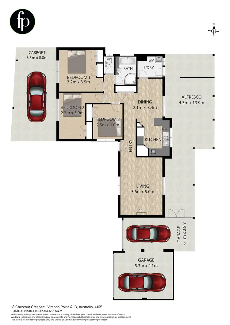 Floorplan of Homely house listing, 18 Chestnut Crescent, Victoria Point QLD 4165