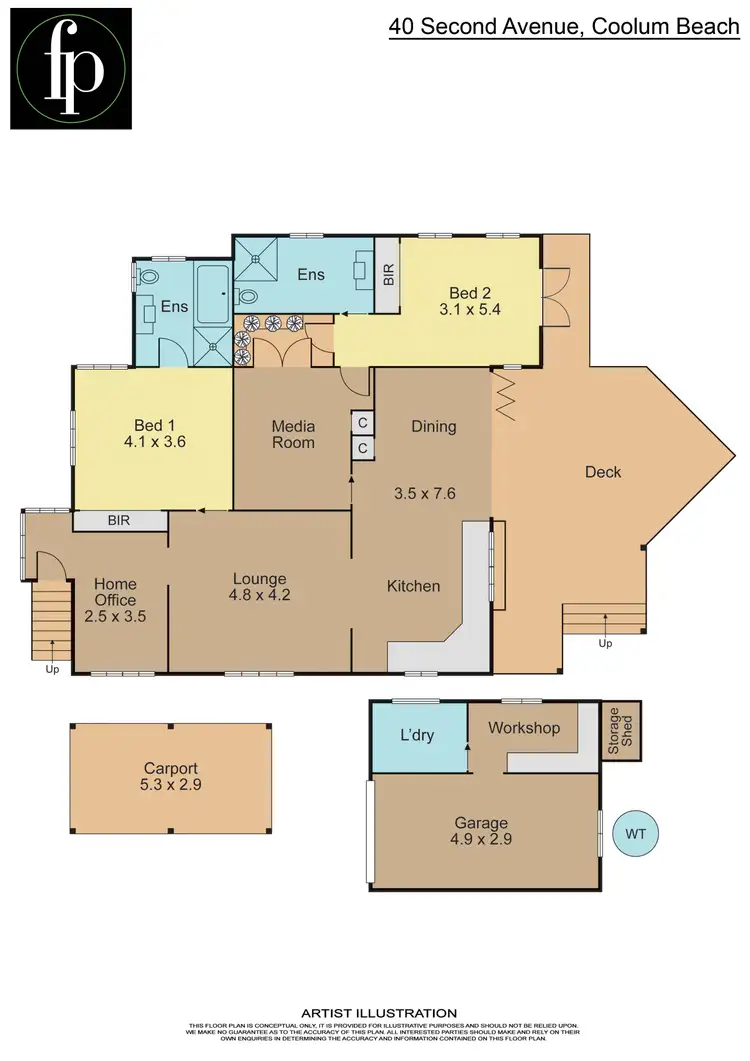 Floorplan of Homely house listing, 40 Second Avenue, Coolum Beach QLD 4573