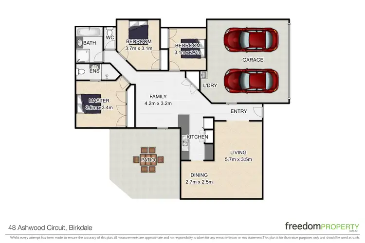 Floorplan of Homely house listing, 48 Ashwood Circuit, Birkdale QLD 4159