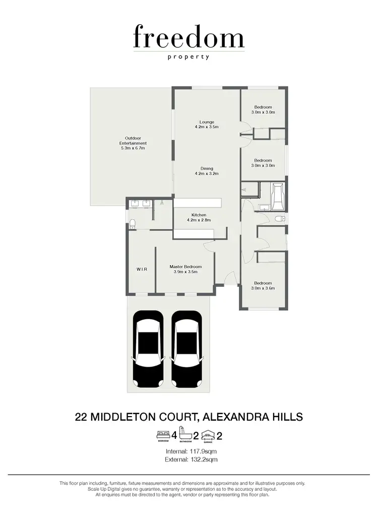Floorplan of Homely house listing, 22 Middleton Court, Alexandra Hills QLD 4161