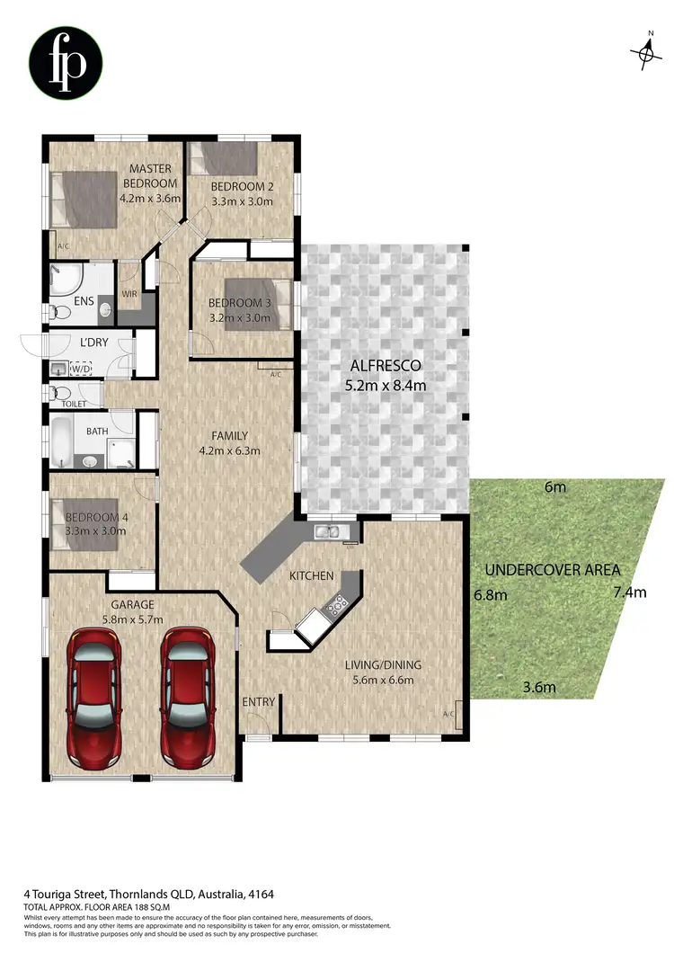 Floorplan of Homely house listing, 4 Touriga Street, Thornlands QLD 4164