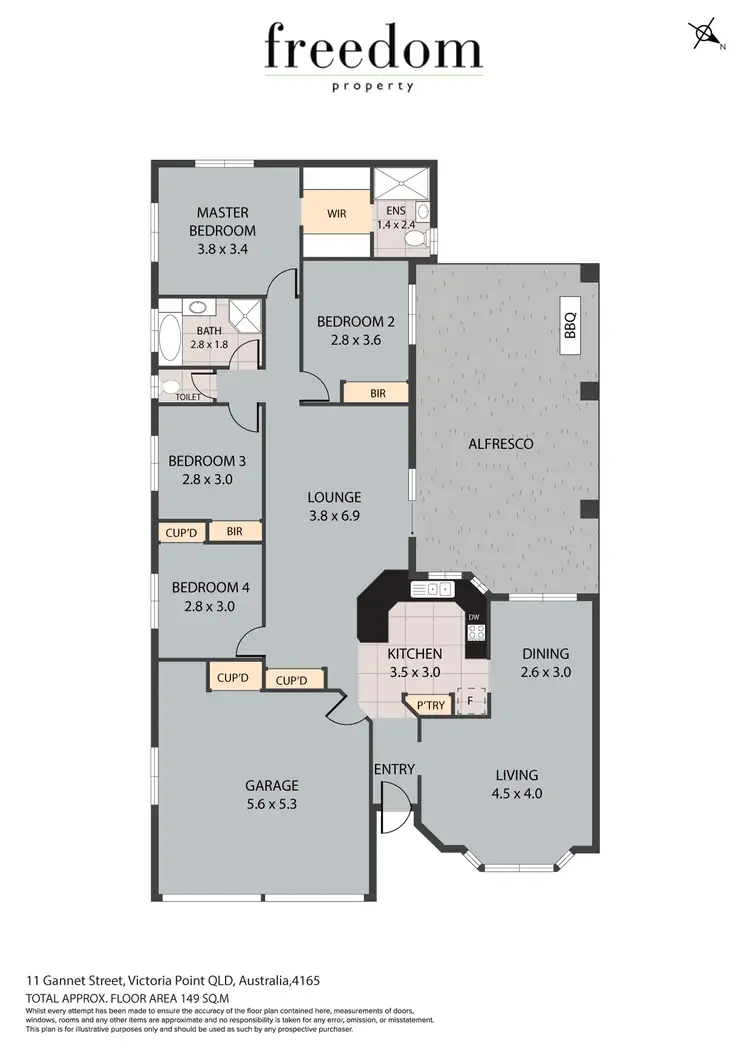 Floorplan of Homely house listing, 11 Gannet Street, Victoria Point QLD 4165