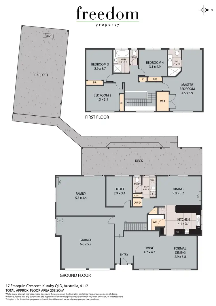 Floorplan of Homely house listing, 17 Franquin Crescent, Kuraby QLD 4112