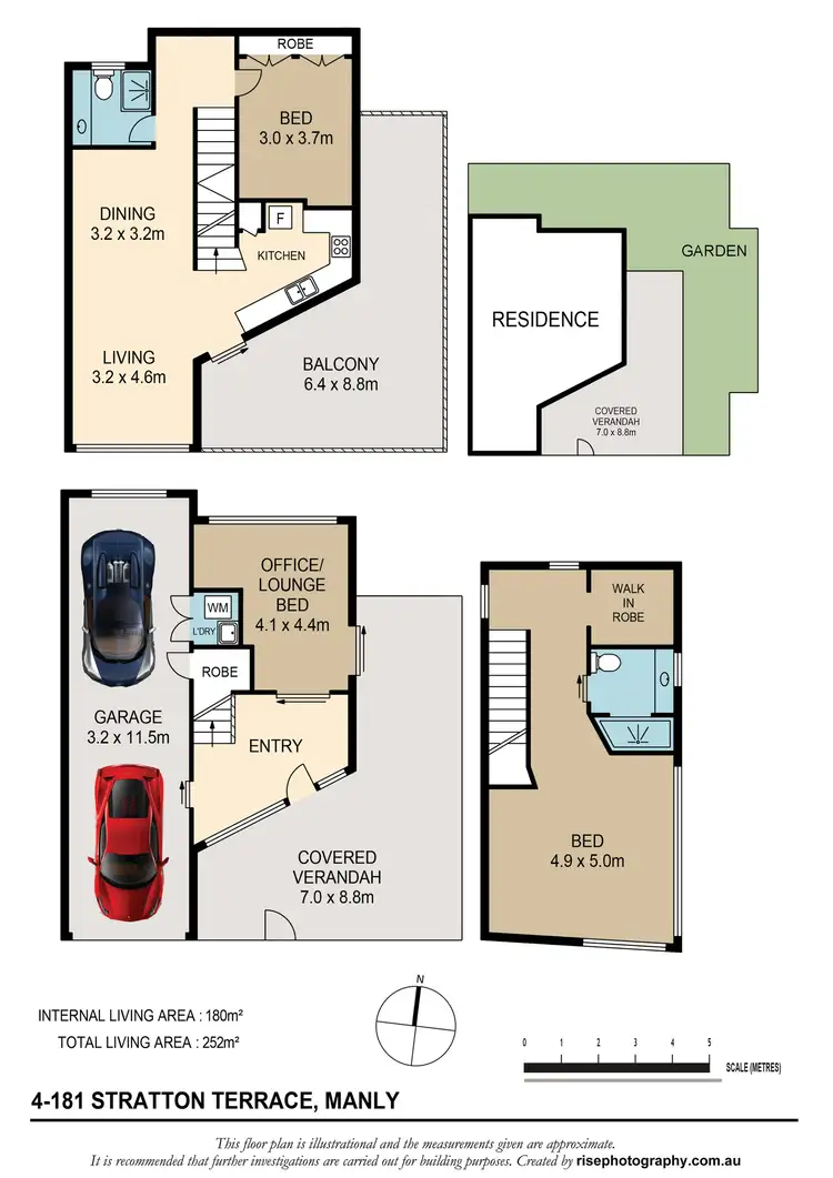 Floorplan of Homely townhouse listing, Unit 4/181 Stratton Terrace, Manly QLD 4179