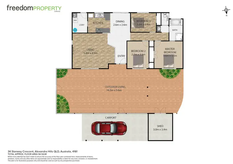 Floorplan of Homely house listing, 34 Stanway Crescent, Alexandra Hills QLD 4161
