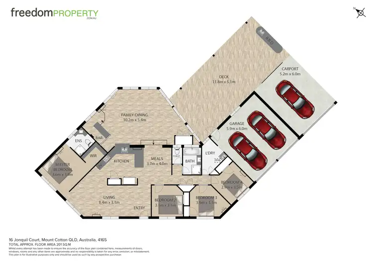 Floorplan of Homely house listing, 16 Jonquil Court, Mount Cotton QLD 4165