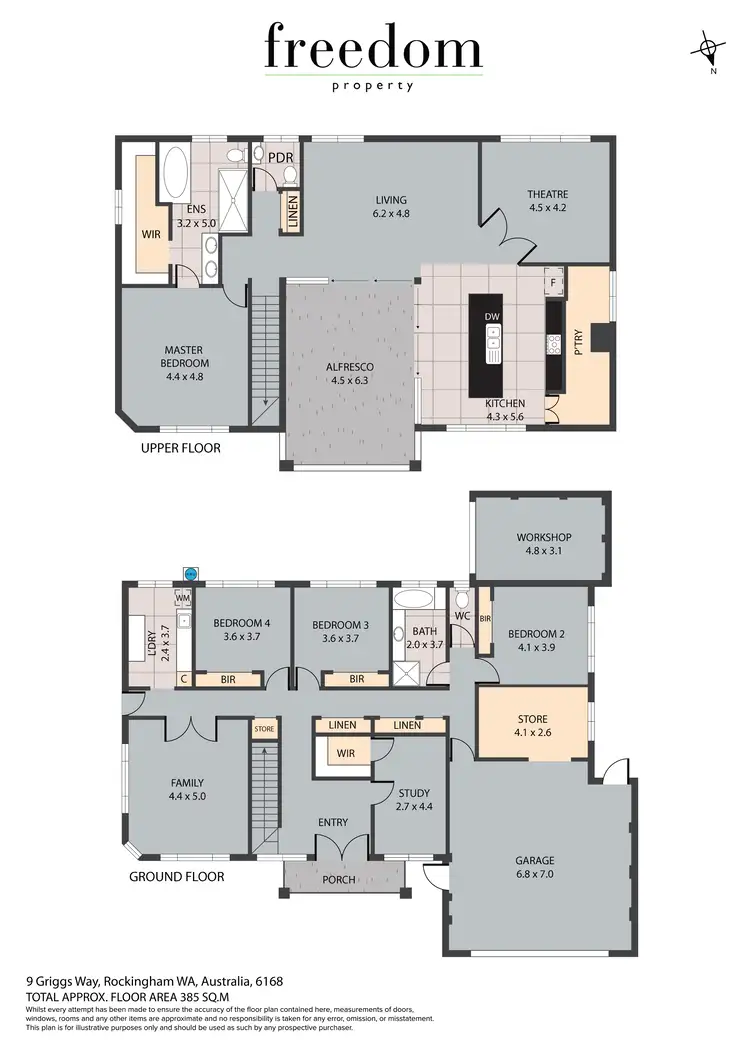 Floorplan of Homely house listing, 9 Griggs Way, Rockingham WA 6168