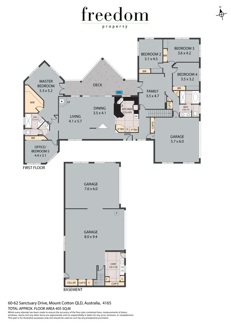 Floorplan of Homely house listing, 60-62 Sanctuary Drive, Mount Cotton QLD 4165