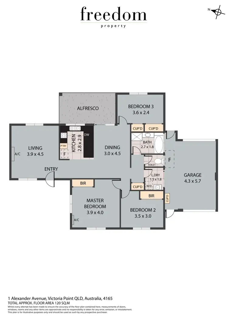 Floorplan of Homely house listing, 1 Alexander Avenue, Victoria Point QLD 4165