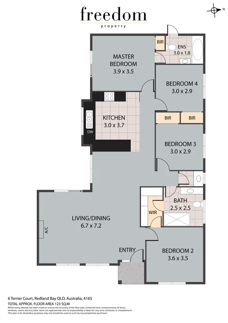 Floorplan of Homely house listing, 6 Terrier Court, Redland Bay QLD 4165
