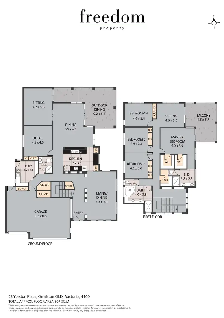 Floorplan of Homely house listing, 23 Yorston Place, Ormiston QLD 4160