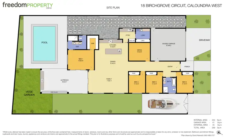 Floorplan of Homely house listing, 18 Birchgrove Circuit, Baringa QLD 4551