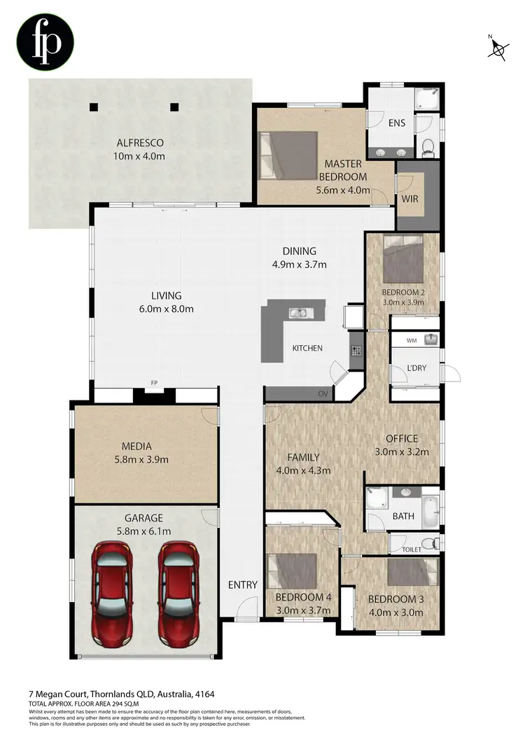 Floorplan of Homely house listing, 7 Megan Court, Thornlands QLD 4164
