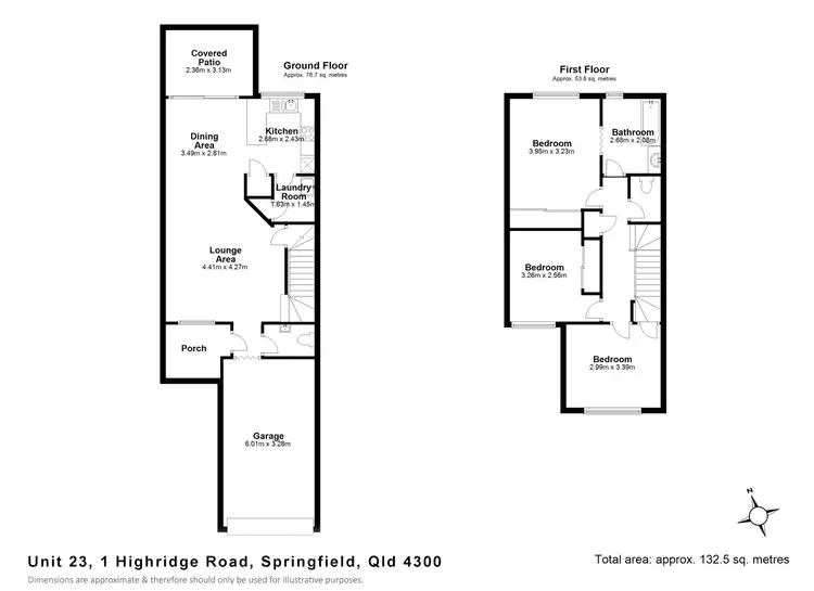 Floorplan of Homely townhouse listing, Unit 23/1 Highridge Road, Springfield QLD 4300