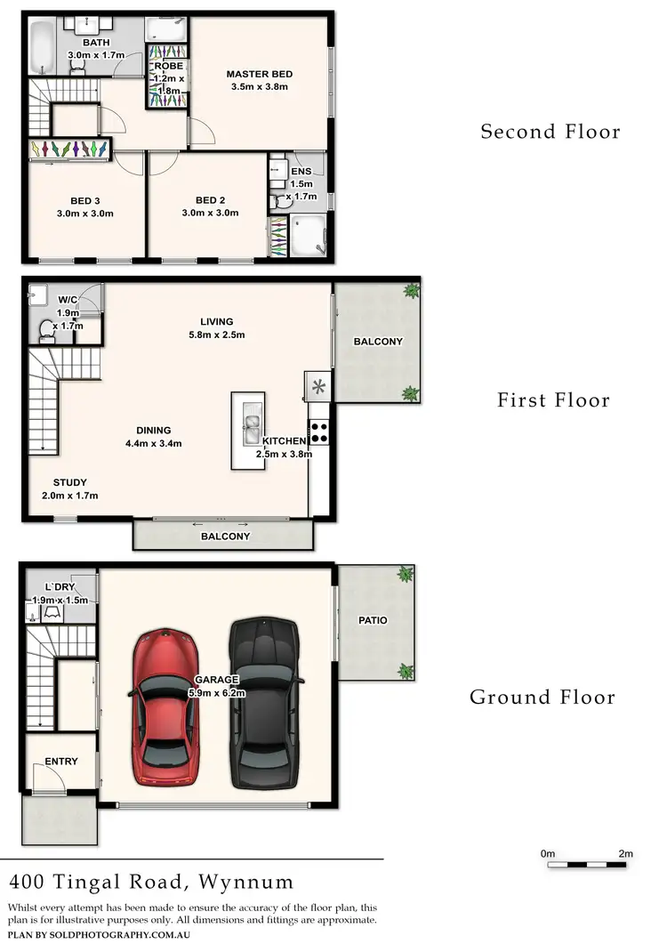 Floorplan of Homely townhouse listing, 31/400 Tingal Road, Wynnum QLD 4178