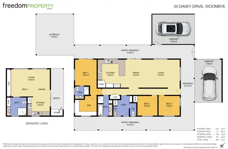 Floorplan of Homely house listing, 20 Davey Drive, Woombye QLD 4559