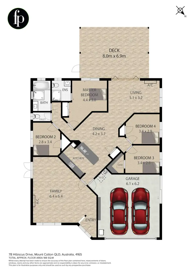 Floorplan of Homely house listing, 78 Hibiscus Drive, Mount Cotton QLD 4165