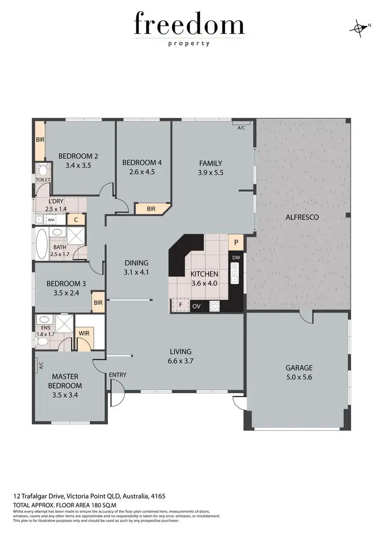Floorplan of Homely house listing, 12 Trafalgar Drive, Victoria Point QLD 4165