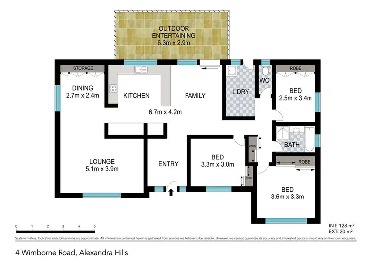 Floorplan of Homely house listing, 4 Wimborne Road, Alexandra Hills QLD 4161