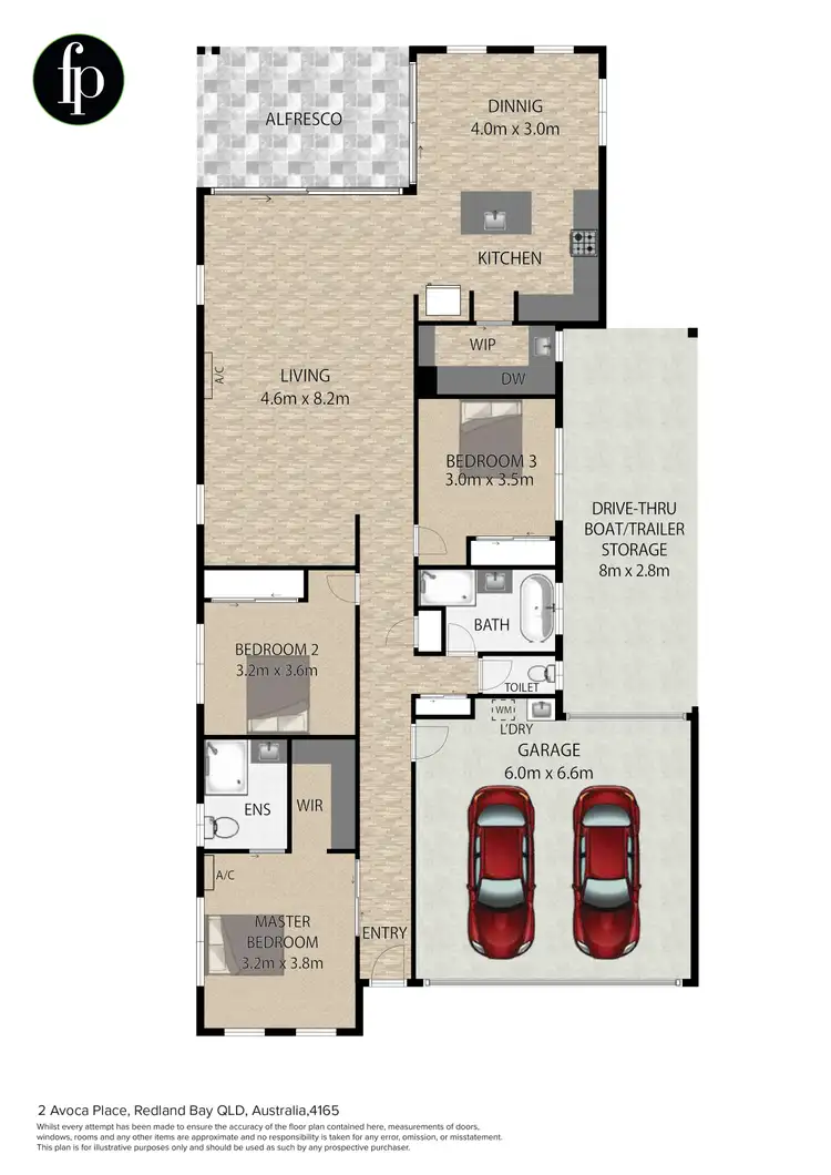 Floorplan of Homely house listing, 2 Avoca Place, Redland Bay QLD 4165