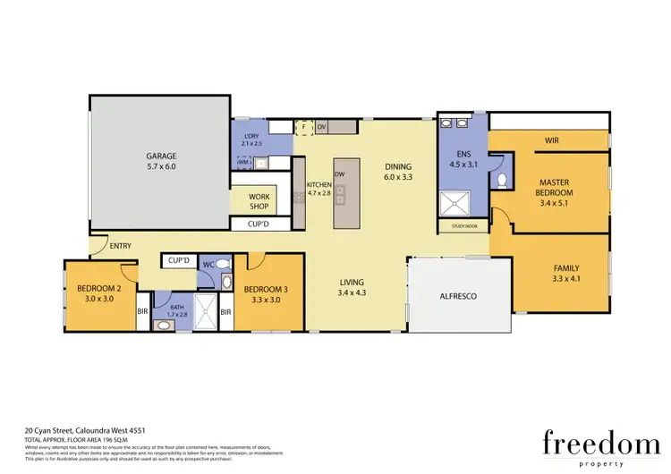Floorplan of Homely house listing, 20 Cyan Street, Caloundra West QLD 4551