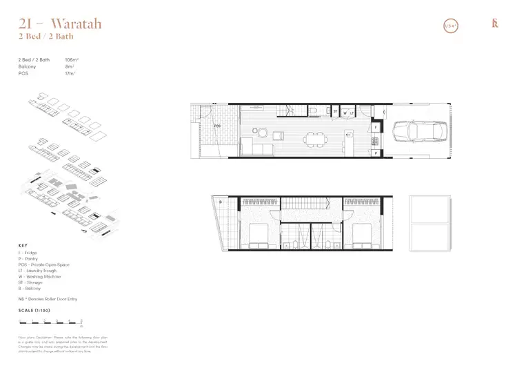 Floorplan of Homely townhouse listing, 41/8A Service Street, Sunshine VIC 3020