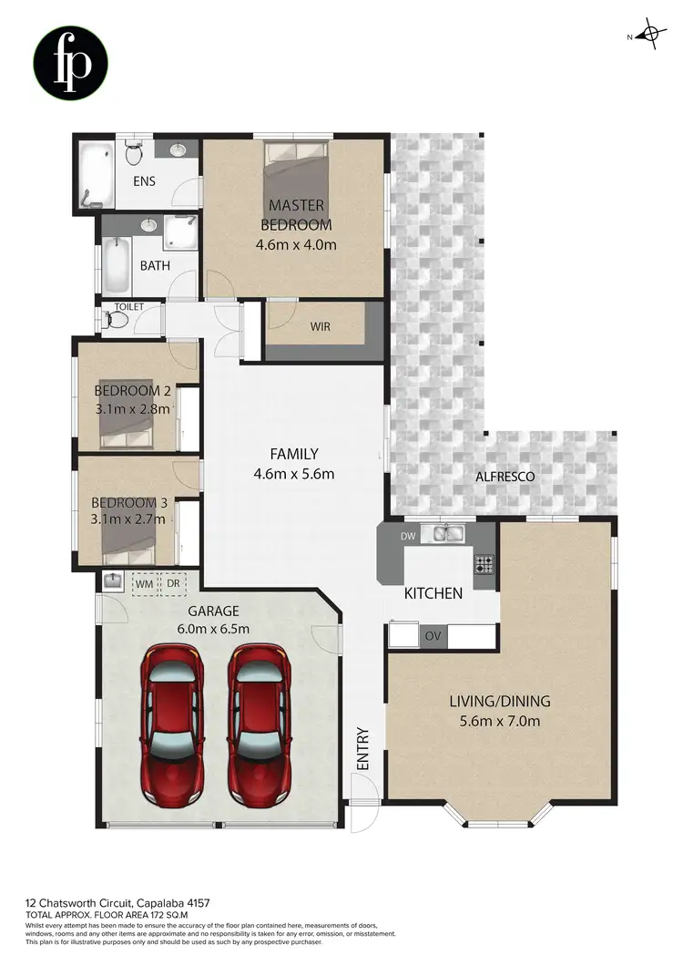 Floorplan of Homely house listing, 12 Chatsworth Circuit, Capalaba QLD 4157
