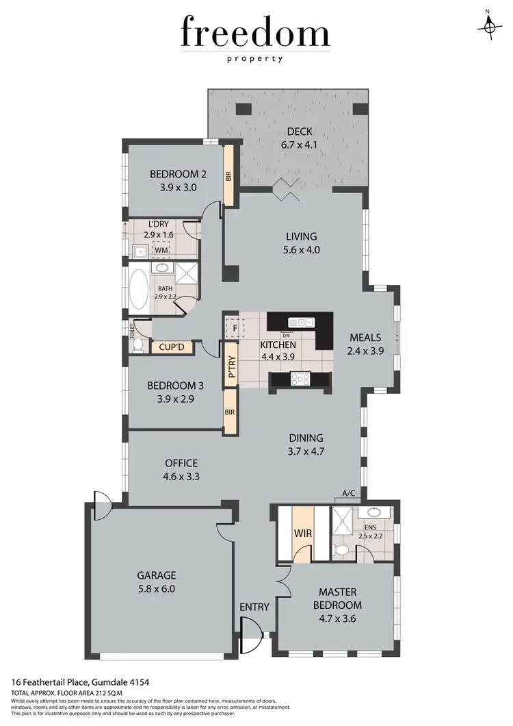 Floorplan of Homely house listing, 16 Feathertail Place, Gumdale QLD 4154