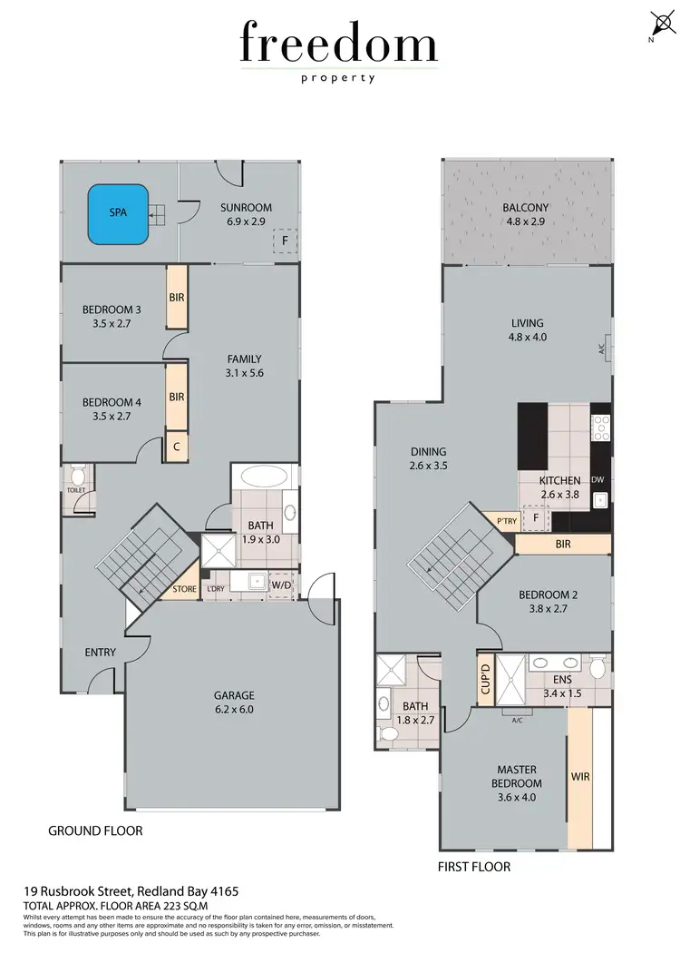 Floorplan of Homely house listing, 19 Rusbrook Street, Redland Bay QLD 4165