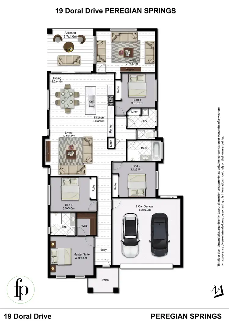 Floorplan of Homely house listing, 19 Doral Drive, Peregian Springs QLD 4573