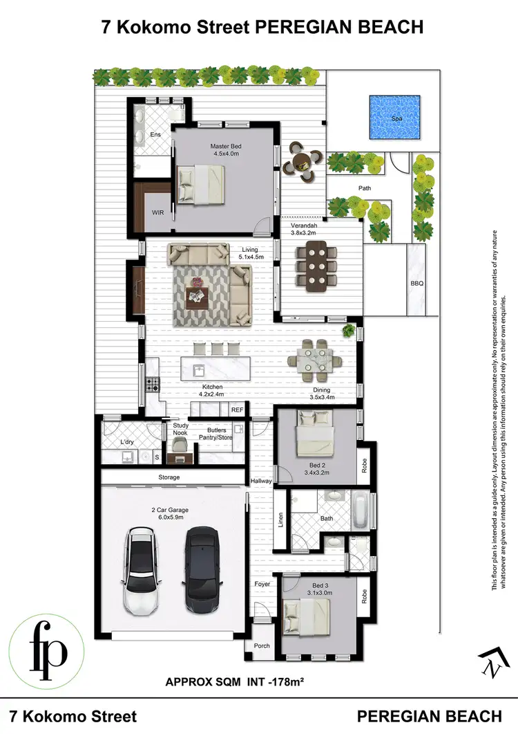 Floorplan of Homely house listing, 7 Kokomo Street, Peregian Beach QLD 4573