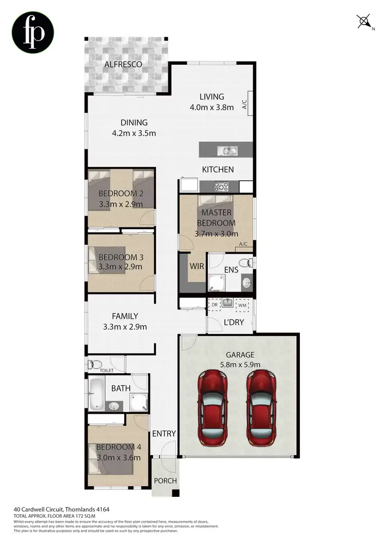 Floorplan of Homely house listing, 40 Cardwell Circuit, Thornlands QLD 4164