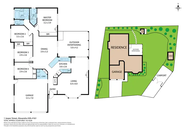 Floorplan of Homely house listing, 1 Jasper Street, Alexandra Hills QLD 4161