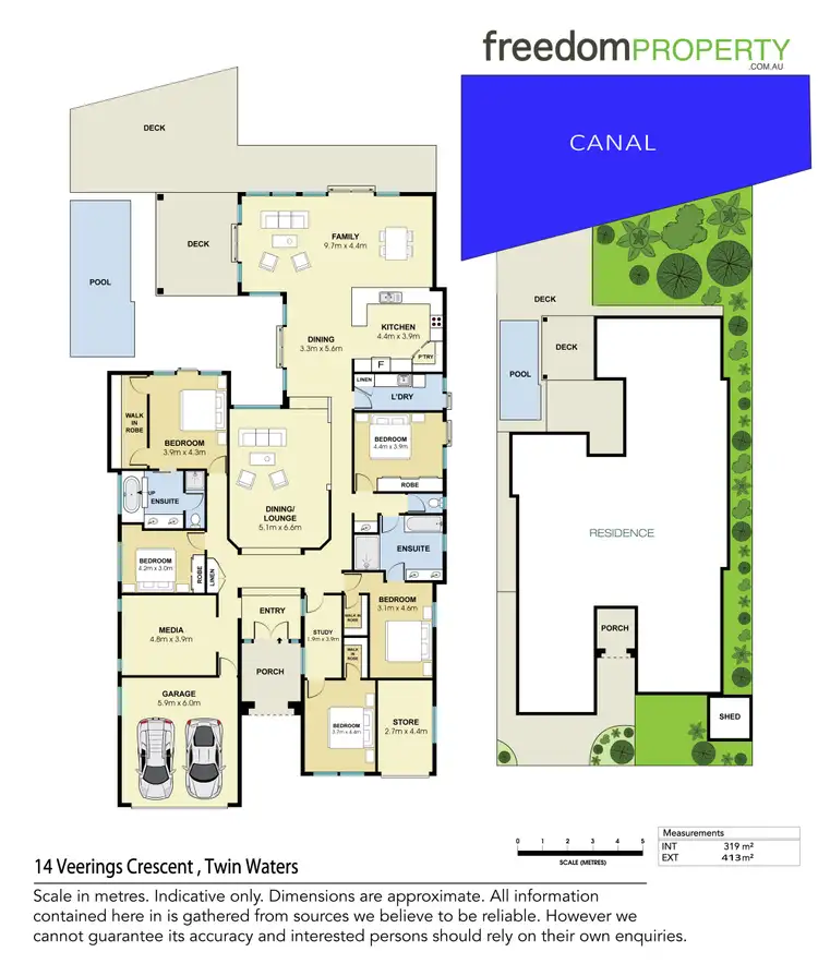 Floorplan of Homely house listing, 14 Veerings Crescent, Twin Waters QLD 4564
